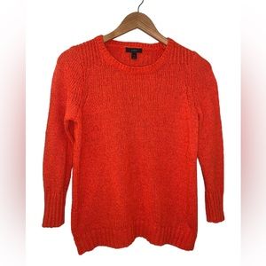 J.Crew Cotton/Linen Blend Coral Crewneck Sweater Size Small